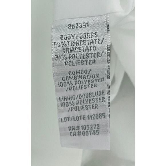 Theia Gilded Embroidered Sheath Cocktail Dress White & Gold Size 6 Event - Picture 11 of 11